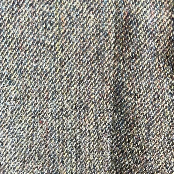 VINTAGE Simon Chang Cashmere Wool Blend Blazer Brown Tweed Button Up Size 10 - Picture 8 of 14